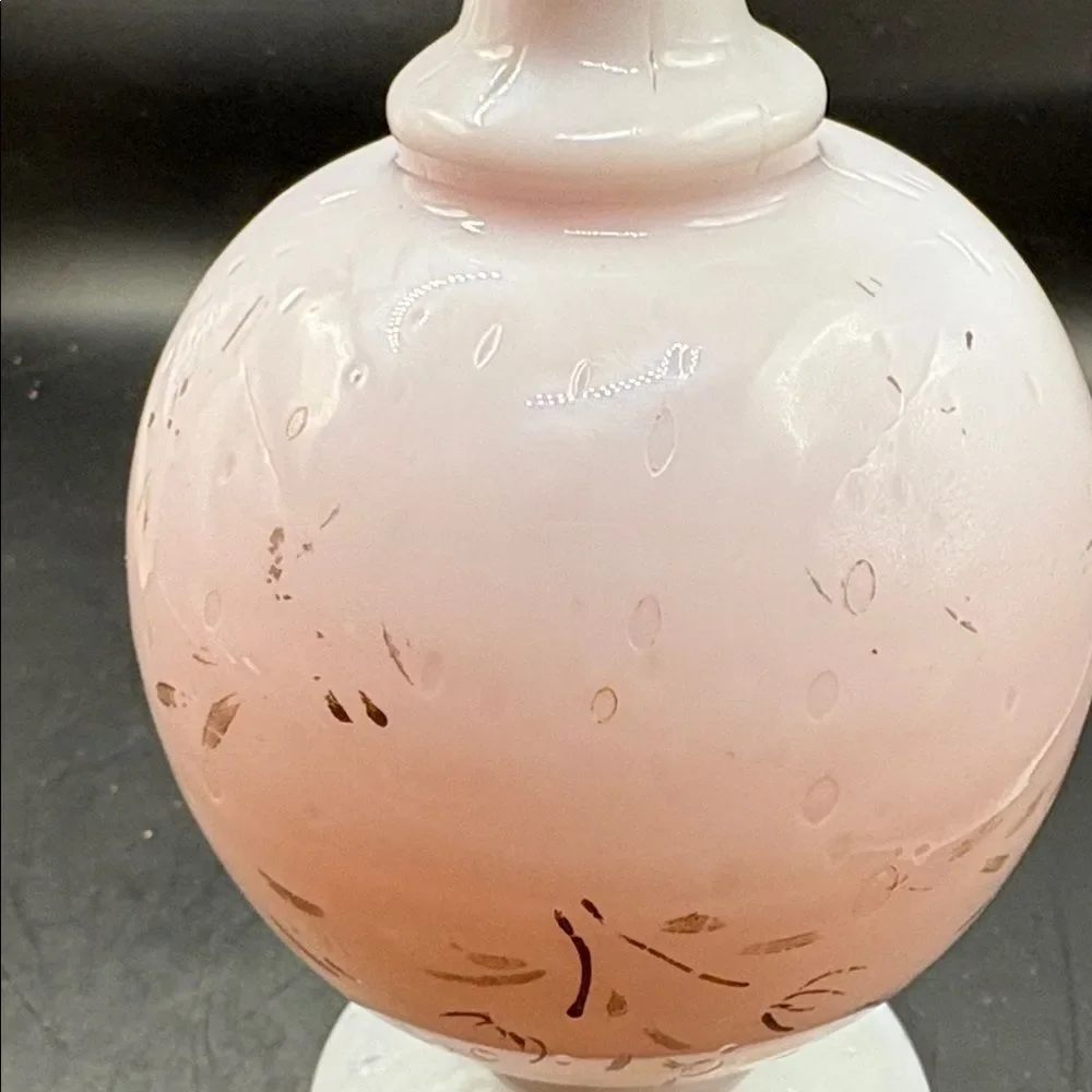 Antique Pink Victorian hand-blown art glass vase